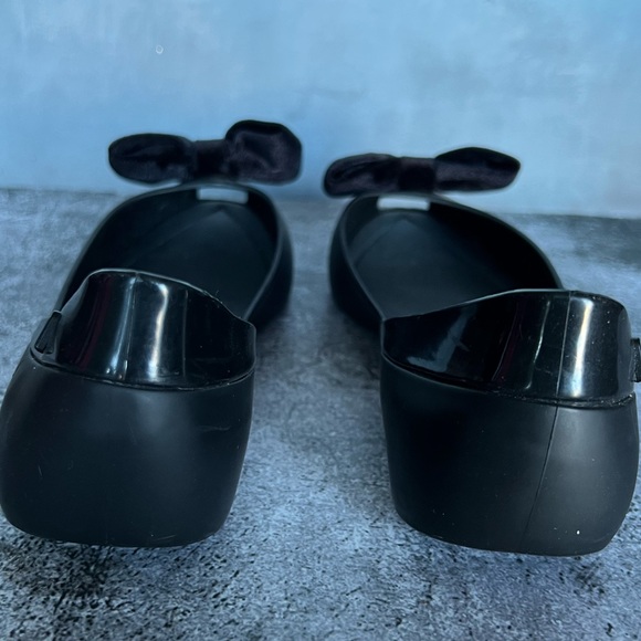 Melissa Black Flats with Bow - Picture 6 of 10
